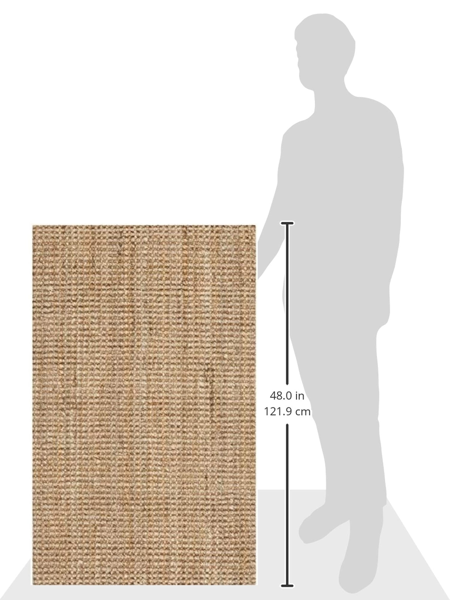 SAFAVIEH Natural Fiber Collection Accent Rug - 2'3" x 4', Natural, Handmade Farmhouse Jute, Ideal for High Traffic Areas in Entryway, Living Room, Bedroom (NF730C)