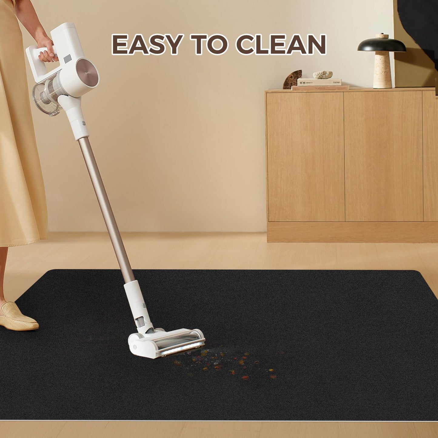 Office Chair Mat,Hardwood Floor Chair Mat Suitable for Hardwood and Tile Floors,Large Non-Slip Floor Protection Mat,Does Not Pill,Black(36"x48")