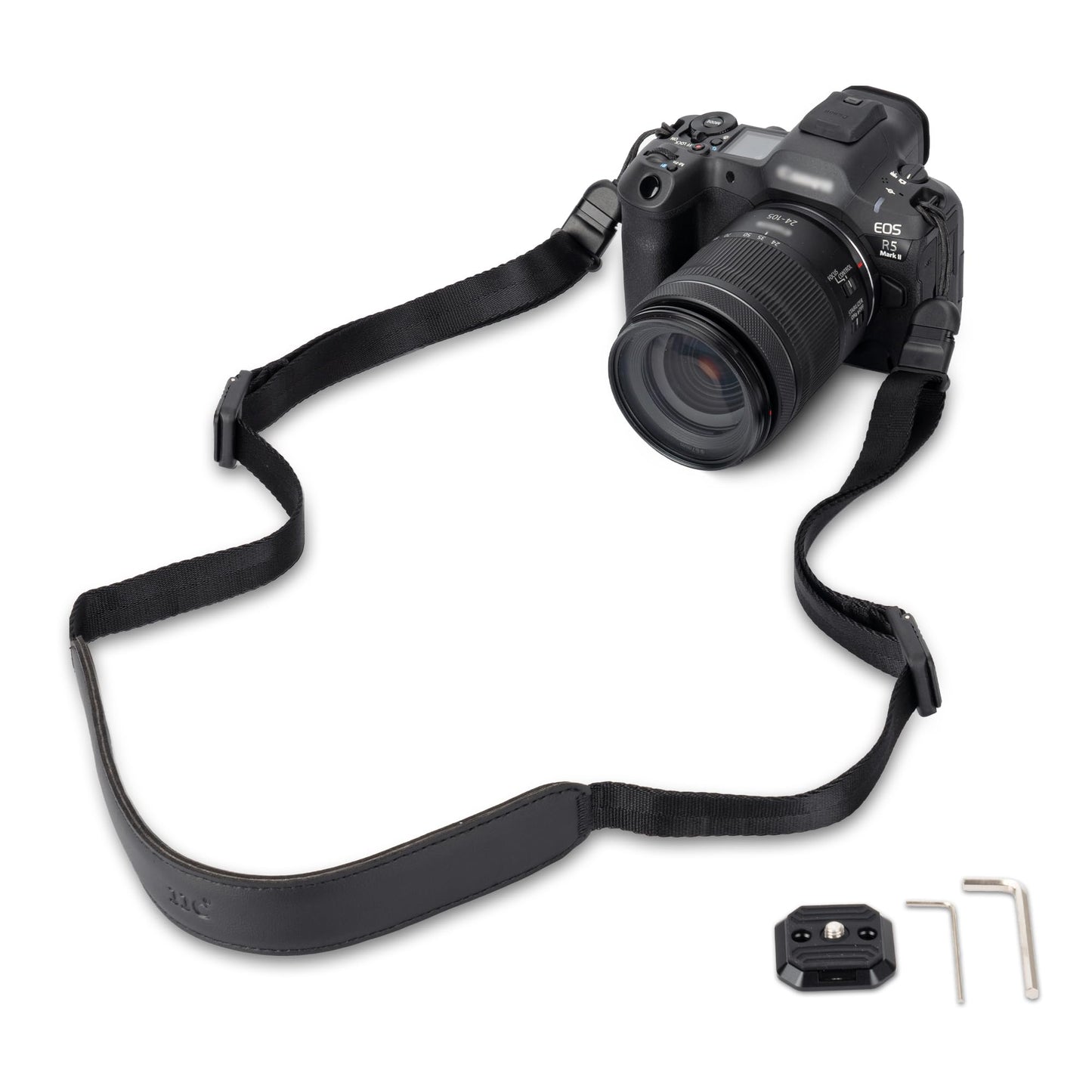 Mirrorless Camera Neck Strap with Quick Release Buckles, Adjustable Shoulder Sling Strap for Sony A7C II A7 IV III A7R V IV ZV1 ZV-E10 Canon EOS R100 R50 M50 M6 Nikon Z30 Z50 Z6 Z7 II & More (Black)