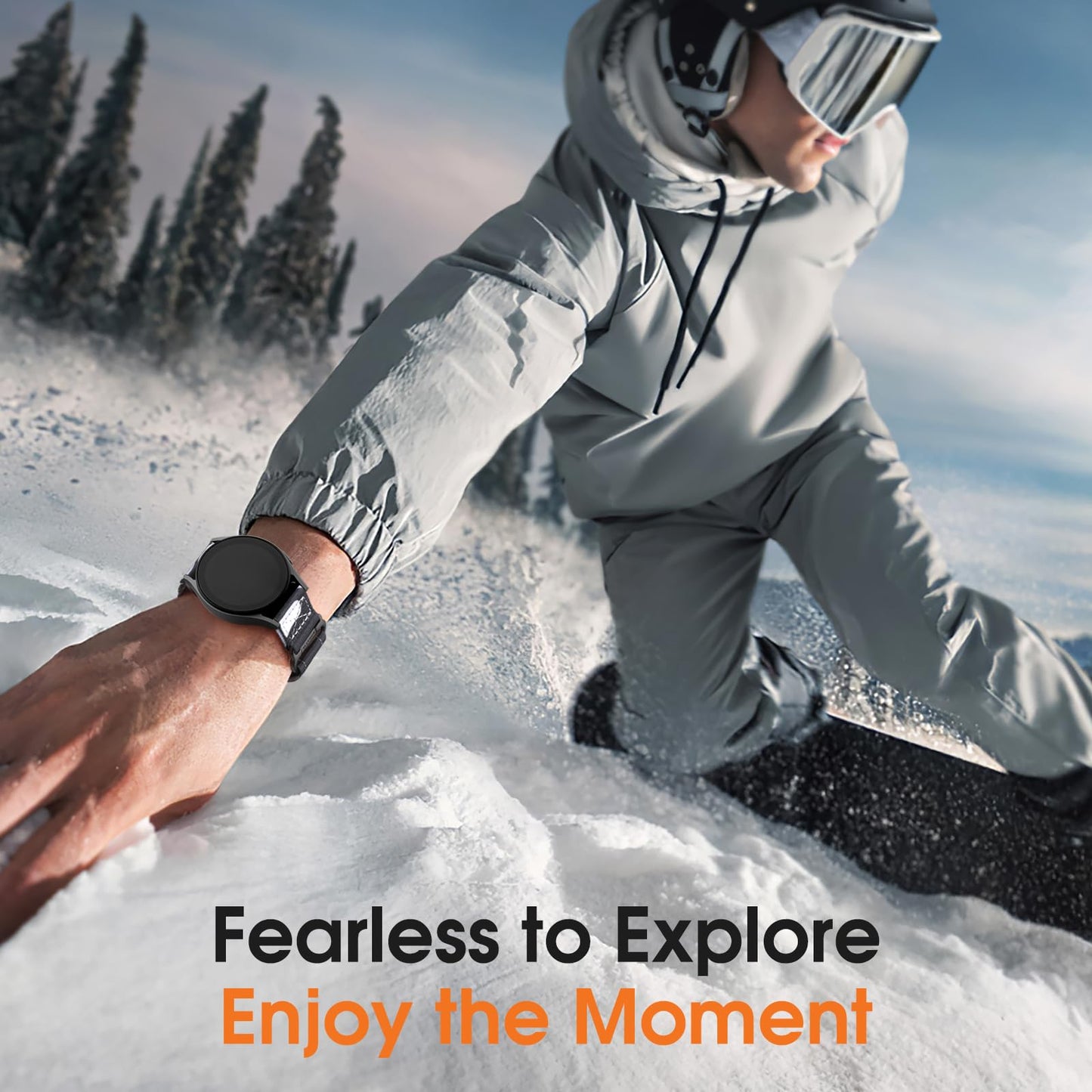 Bandletic 20mm Band Compatible with Samsung Galaxy Watch 7/6/5/4 44mm 40mm/FE 40mm/6 Classic 47mm 43mm/5 Pro/4 Classic/3 41mm, Military Rugged Nylon Sport Strap