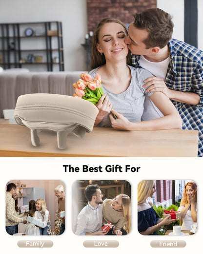 Snailax Cordless Neck Shoulder Massager with Heat for Pain Relief Deep Tissue, Upgarded 4D Kneading, Shiatsu Back Neck Massager Pillow for Neck, Shoulders Back, Gifts for Men Women Mom Dad