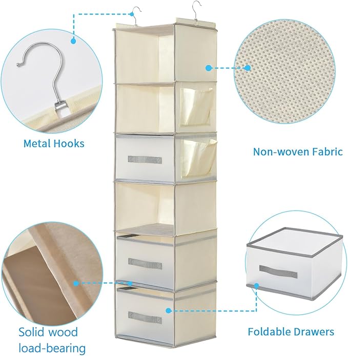 6-Tier Hanging Closet Organizer