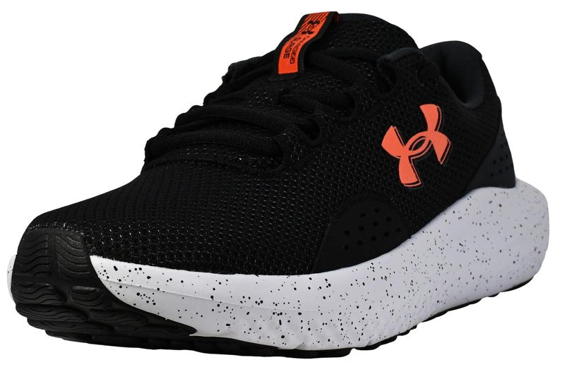 Under Armour Men's Charged Surge 4, (004) Black/Anthracite/Ares Red, 6.5, US