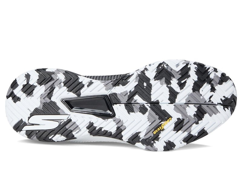 Skechers Women's Pickleball Viper Court Pro 2.0 Sneaker, Black/White, 8 Medium