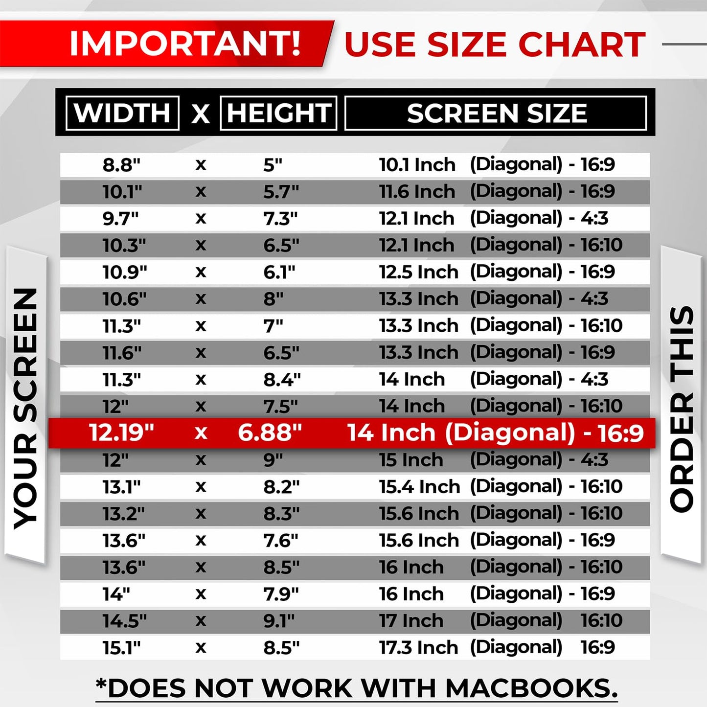 SightPro Magnetic Laptop Privacy Screen 14 Inch 16:9 - Patented Removable Laptop Privacy Filter Shield and Protector