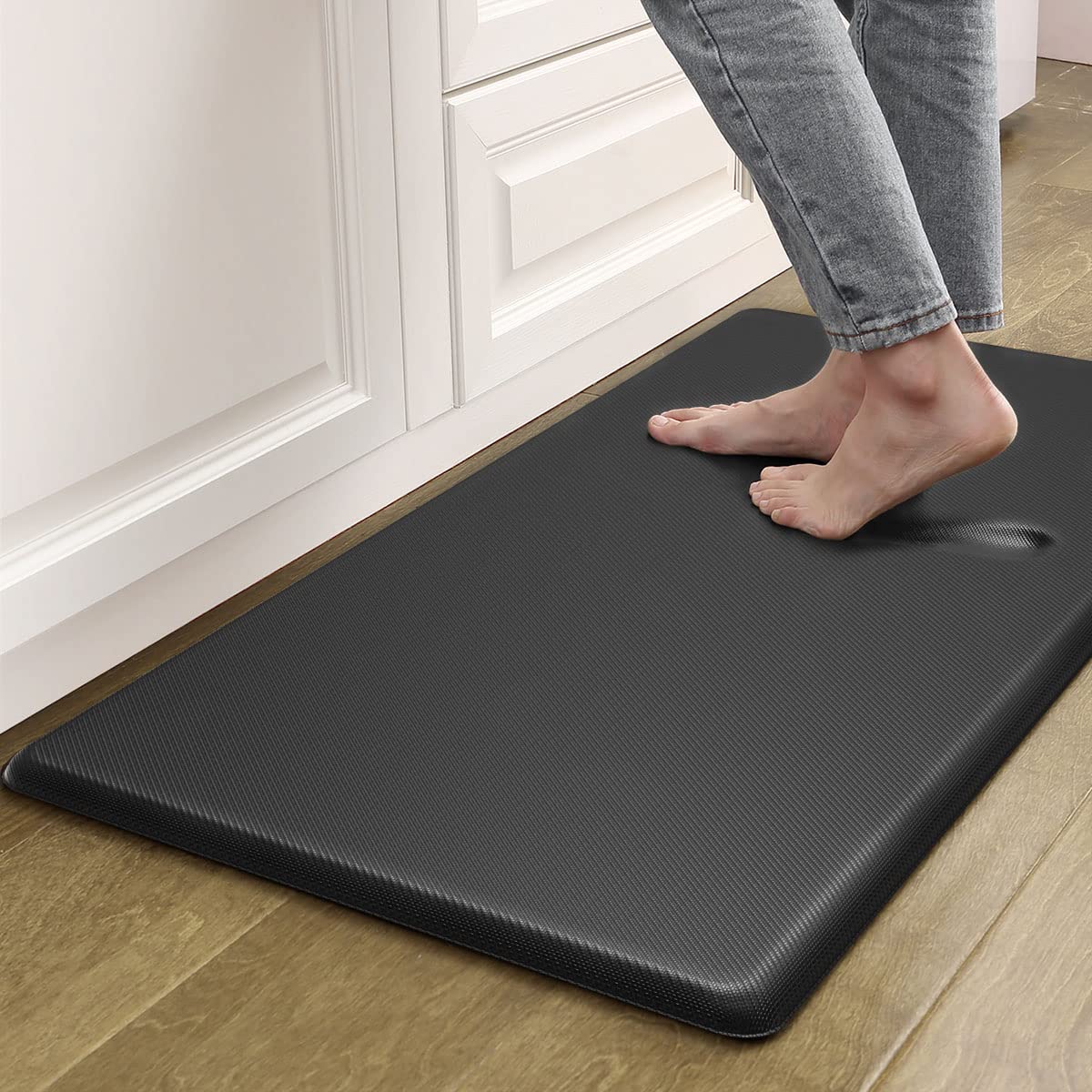 Artnice Kitchen Mats for Floor, 3/4 Inch Thick Anti Fatigue Mats for Kitchen Floor, Non-Slip Standing Desk Mat, Waterproof Cushioned Kitchen Rugs for Home, Office, Sink, Laundry (17.3" x 28")