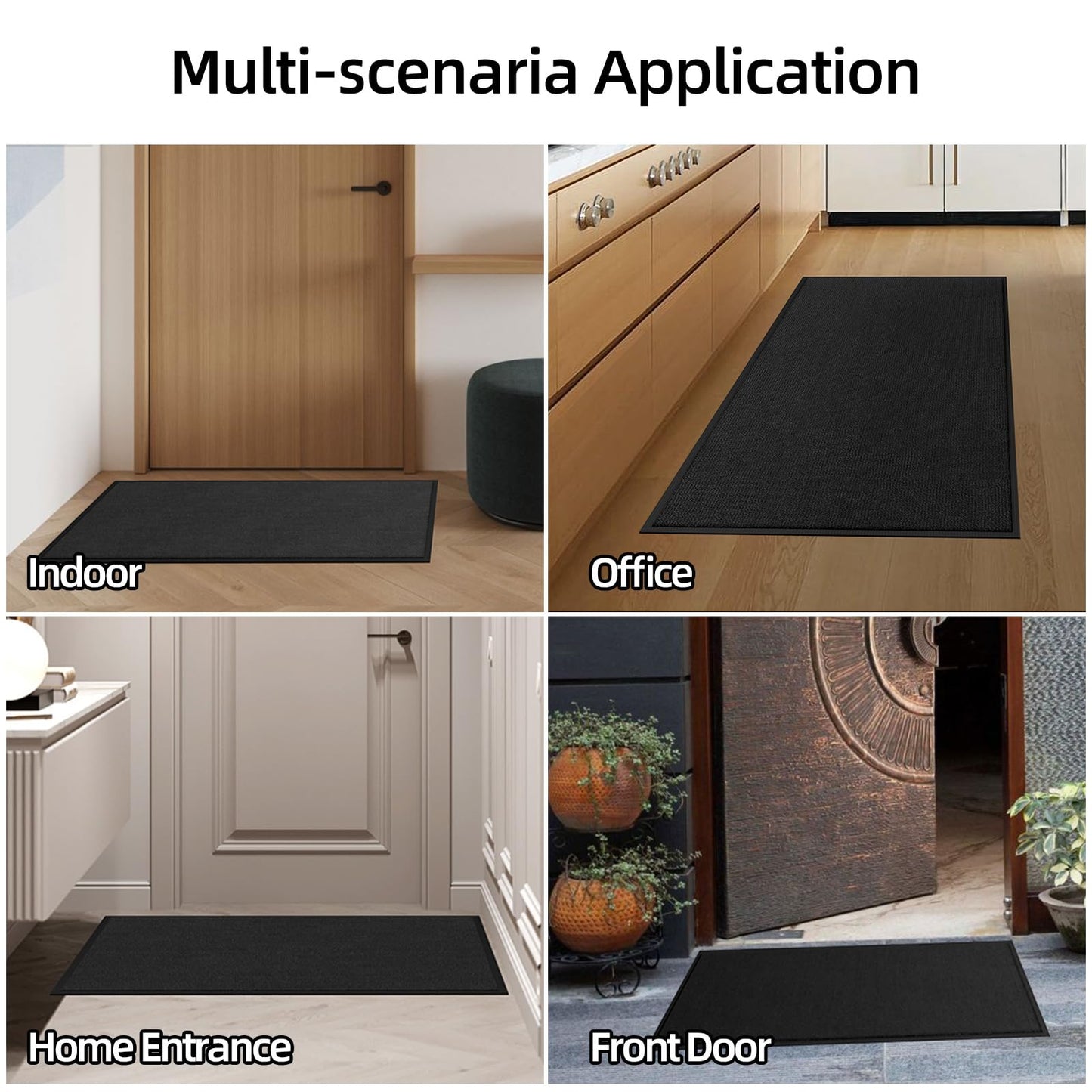 ALLEVIDM Front Door Mat Personalized Mat for Entryway Commercial Door Mats for Outside Entry Custom 2.6'x 1.6'