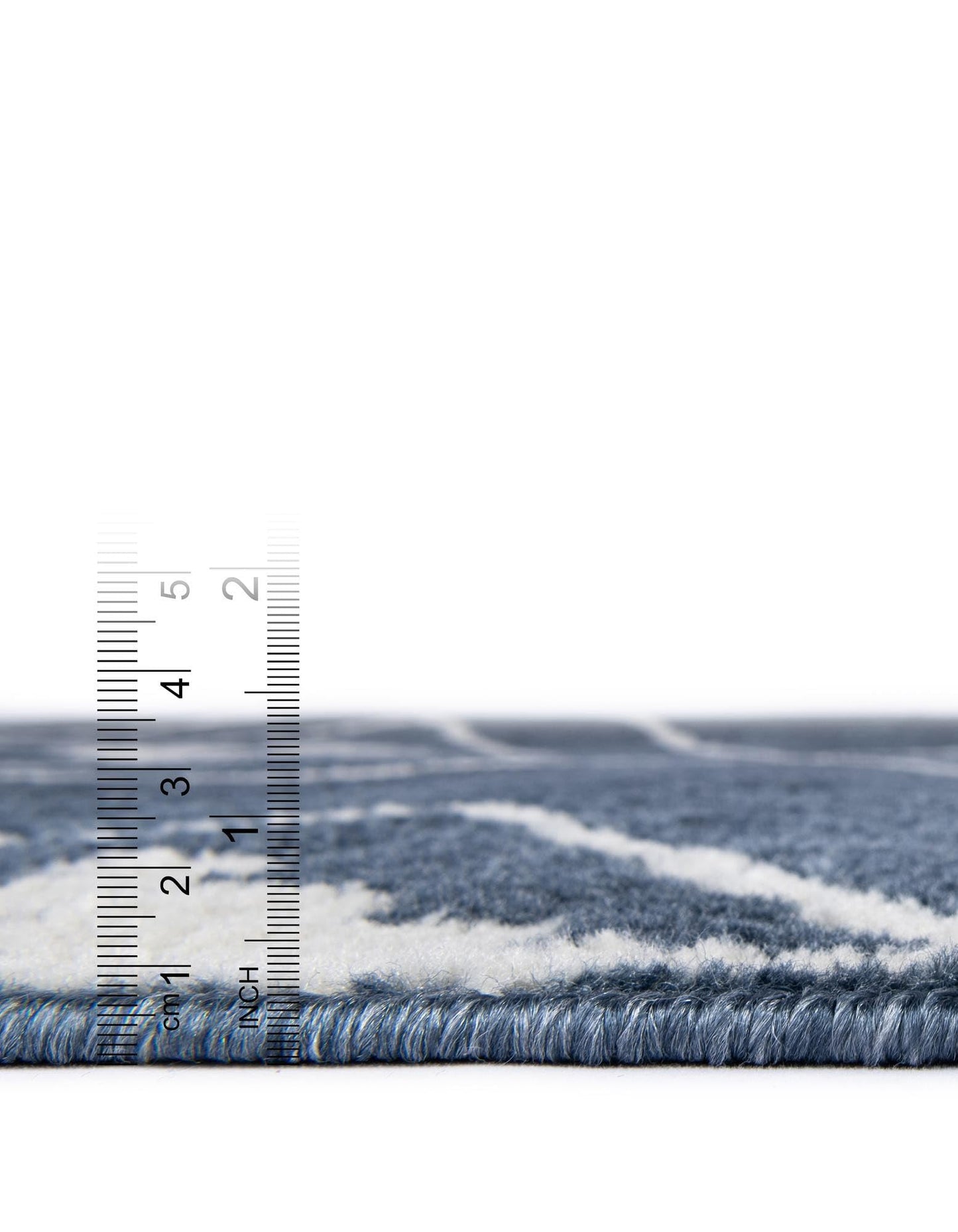 Rugs.com - Oslo Collection Rug – 10 Ft Square Blue Easy-Clean Area Rug – Perfect for Living Rooms, Bedrooms, Spacious Dining Areas