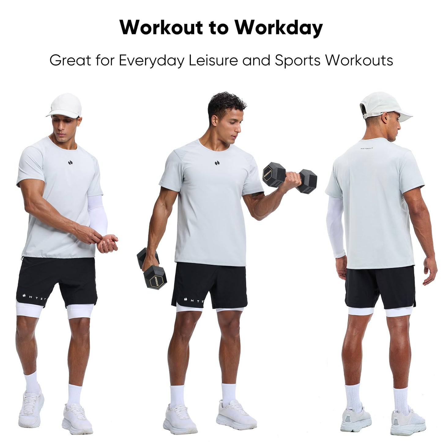 HOTSUIT Sauna Shirt for Men Weight Loss Heat Trapping Vest Workout Sweat Suits Fat burning Tops for Gym Exercise Boxing White 2XL