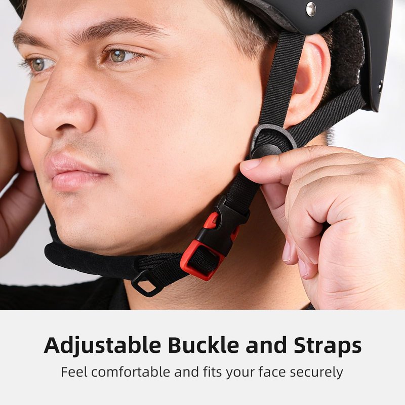 Helmet for Bicycle Scooter Roller Skate Inline Skating Rollerblading, Adjustable and Multi-Sport for Skate Scooter, 3 Sizes for Adult Youth (Black, Medium)
