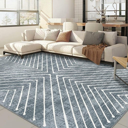ROYHOME 8x10 Area Rug for Living Room Washable Rug Non Slip Large Bedroom Stain Resistant Dining Room Throw Rug Contemporary Accent Carpet Ultra Soft Modern Carpet for Home Decor Office, Dark Grey