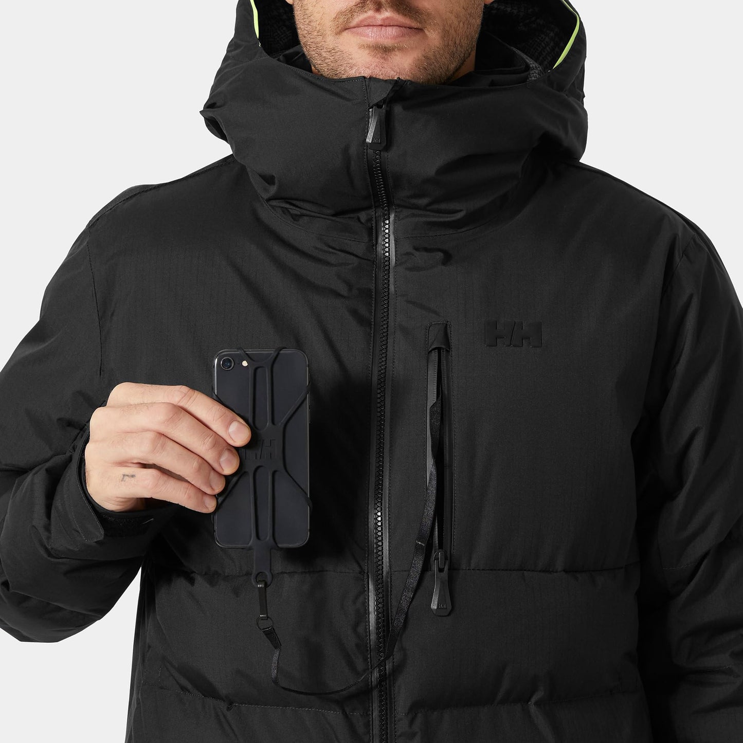 Helly Hansen KVITFJELL Race Puffy Jacket - Men's Warm, Protective, Athletic-Insulated Ski Coat, 990 Black - L
