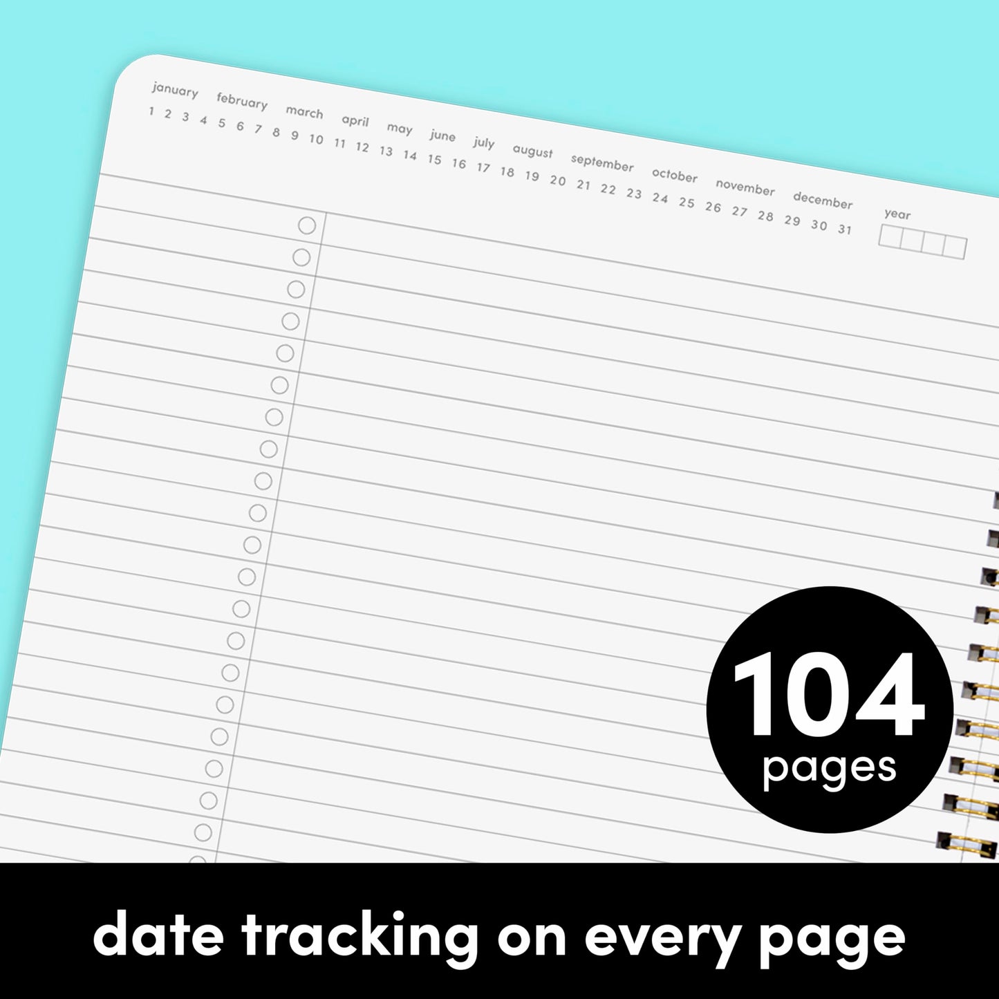 PAPERAGE Undated Daily Planner & To Do List Notepad (Lavender), 8.5 in x 11 in, Spiral Bound Planner Notebook for Work, School or Home, 104 Lined Pages With Date Tracker for Plans & Notes