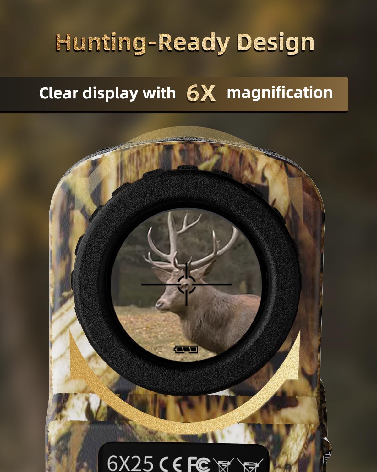 AOFAR HX-700N Hunting Range Finder 700 Yards Waterproof Archery Rangefinder for Bow Hunting with Range and Speed Mode, Free Battery, Carrying Case