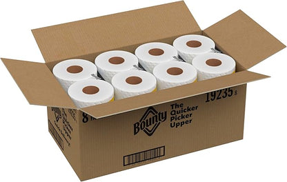Bounty Quick-Size Paper Towels, 8 Family Triple Rolls = 27 Regular Rolls
