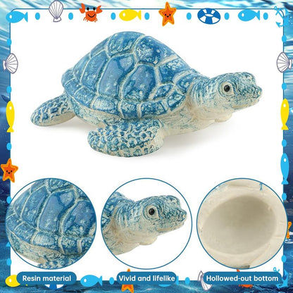 2Pcs Turtle Toilet Bolt Covers Decorative, Sea Turtle Ceramic Bolt Screw Covers, Bathroom Bowl Bol-t Decor, Toilet Knob Covers Easy Installation Bathroom Replacement Parts
