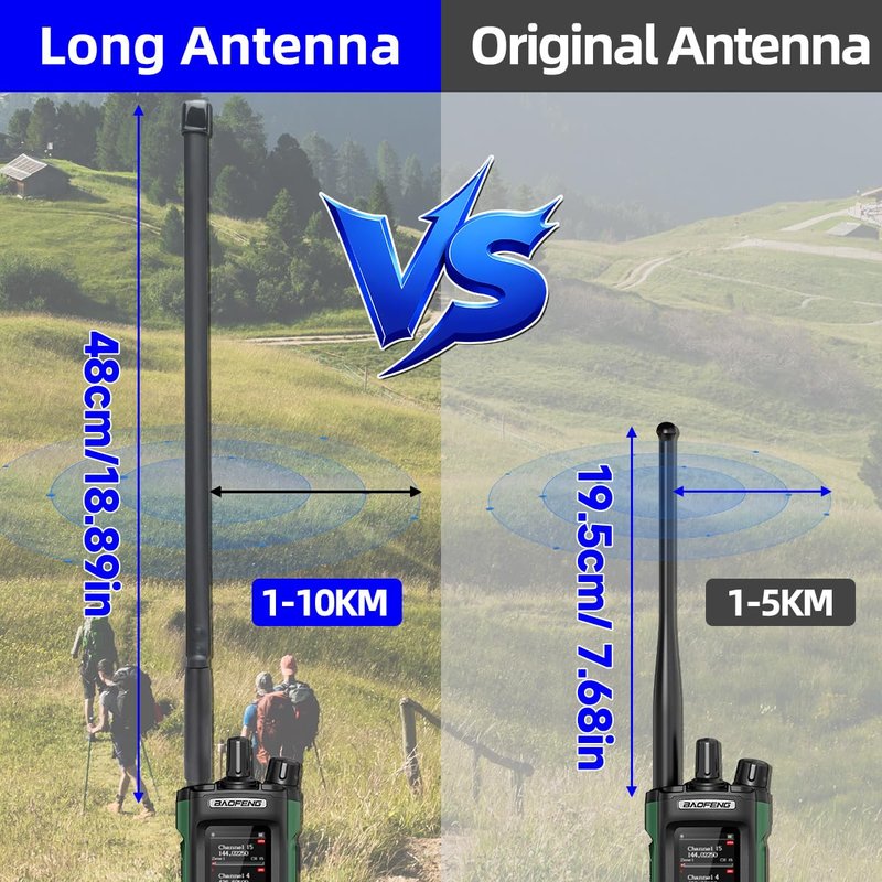 BAOFENG DM32 Ham Radio Handheld DM-32UV Walkie Talkies Long Range with NOAA Emergency Weather | 10W Rechargeable (4PCS Batteries) DM-32 DMR Radio with GPS,USB-C Charging for Survival Gear Hunting