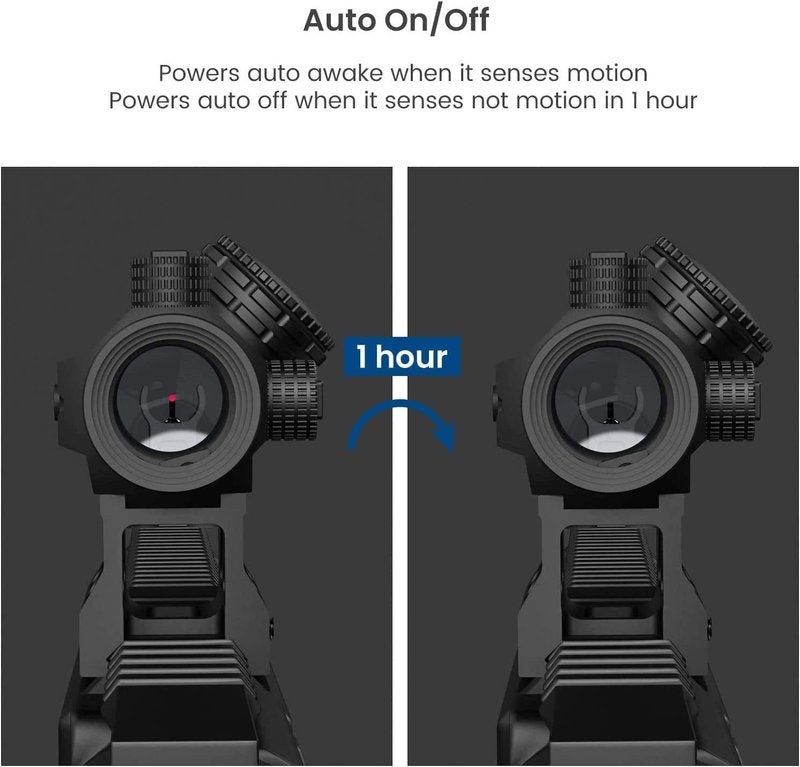 Feyachi V30 2MOA Red Dot Sight with M37 1.5X - 5X Magnifier Combo, Absolute Co-Witness