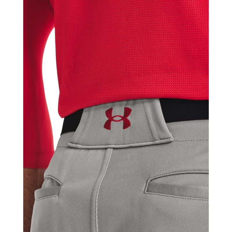 Under Armour Men's Utility Baseball Straight Leg Pant Pipe 22, (083) Baseball Gray/Red/Red, XX-Large