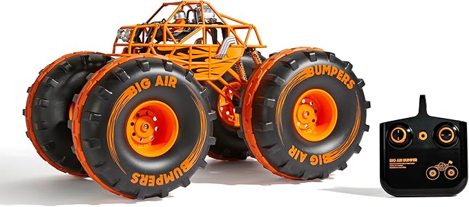 Sharper Image® 4x4 Giant Crusher Remote Control 4WD Truck High-Speed Off-Road Monster Truck All-Terrain Tires LED Headlights USB-C Rechargeable Battery Oversized Shocks 2.4 GHz Wireless Control