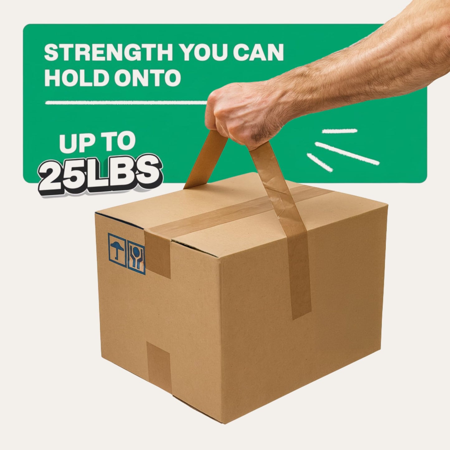 ALNAMAUS 6 Rolls 2 Inch 58 Yards Each (174 ft) Brown Kraft Paper Packing Tape, Heavy Duty, Writable & Hand-Tearable, Eco-Friendly, Great for Moving Boxes, Masking, Sealing & Frame Painting