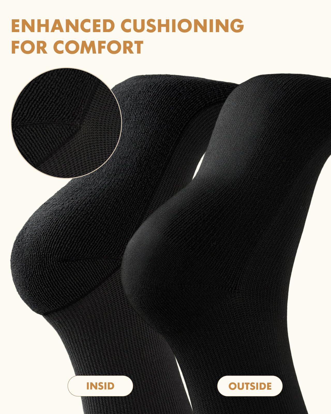 Lalapapa Cute Compression Socks for Women - 3 Pairs 20-30 mmHg Graduated Support Lightweight for Daily Wear Travel Nurse