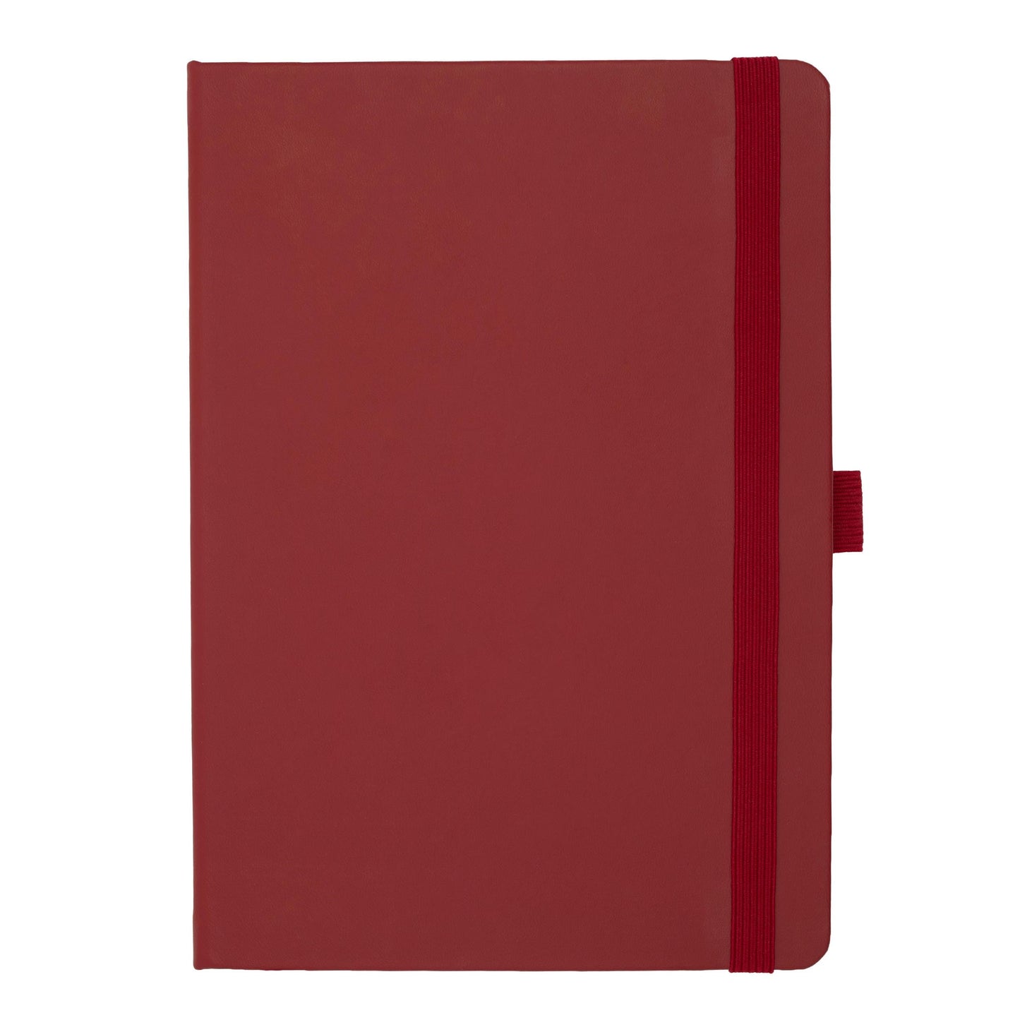 Soulbook - Notebook Hardcover Medium A5, 176 Dotted Pages Journal with Pen Loop, Red