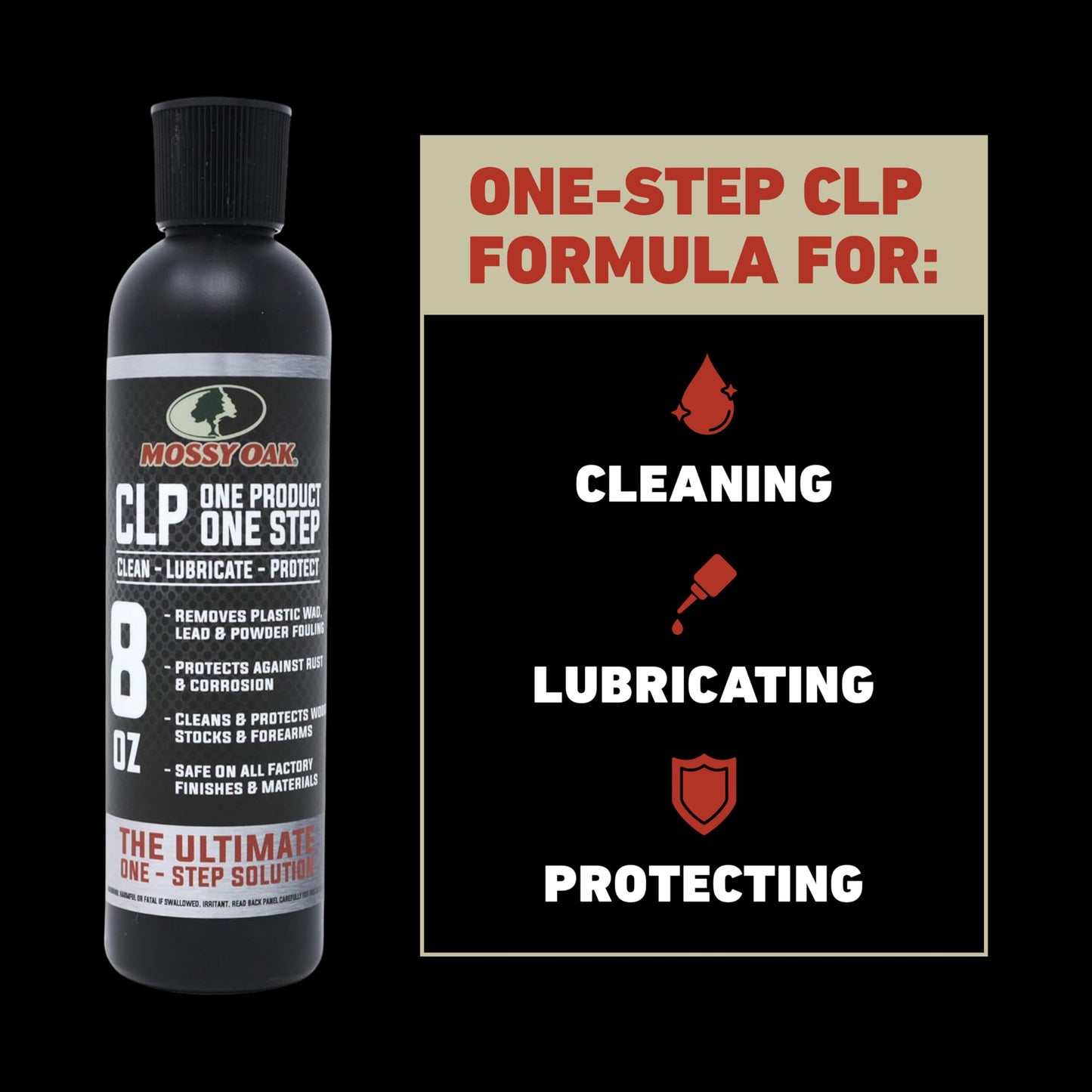 Mossy Oak CLP Gun Cleaning Oil | All-in-One Cleaner, Lubricant & Protectant | One-Step Gun Oil CLENZOIL