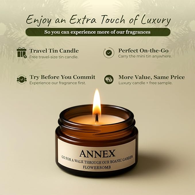 Scented Luxury Candles in Handmade Ceramic Jars, Soy Wax | Flower Bomb – Lily of The Valley & Jasmine, Large Candle | Non Toxic, 2 Wicks, Reusable Yellow Jar | Natural Spring Aromatherapy for Women