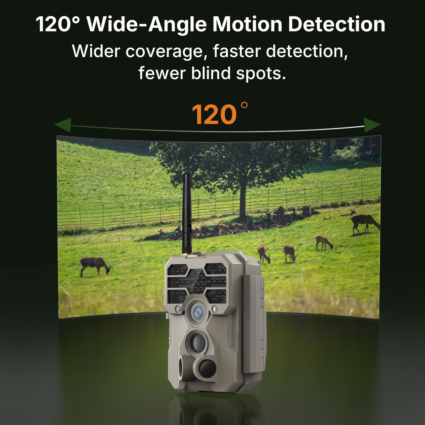 GardePro A80 WiFi Trail Camera (Non-Cellular), 4K Video & 64MP Photo, Live View, No-Glow IR Night Vision, Motion Detection
