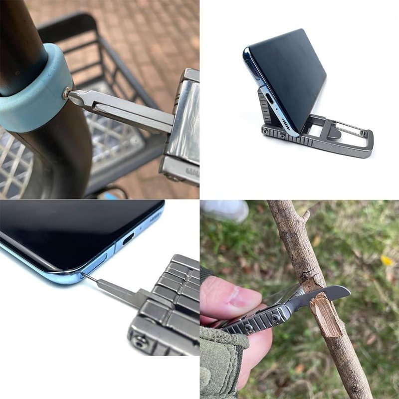 12 in 1 Mini Multi Tool, Portable Keychain Multitool, Needle Nose Pliers, Bottle Opener, Keychain Multitool Tool Compact Pocket Size for Outdoors Camping