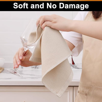 Homaxy 100% Cotton Waffle Weave Dish Cloths