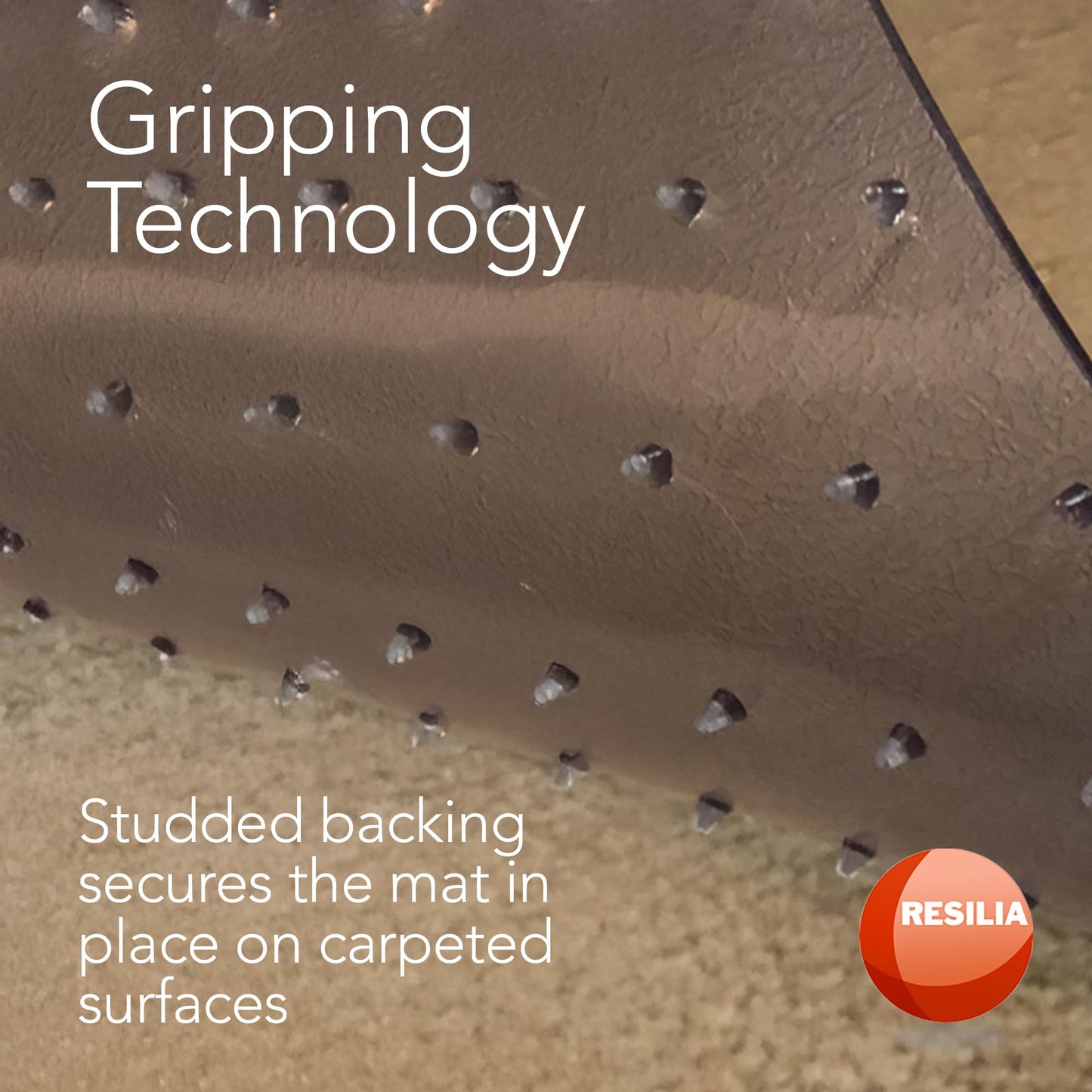 RESILIA Deluxe Clear Vinyl Floor Runner for Deep Pile Carpet - Non Slip & Stain Resistant Textured Mats - Waterproof Plastic Protector for Carpets, 27 Inches Wide x 6 Feet Long, Made in The USA