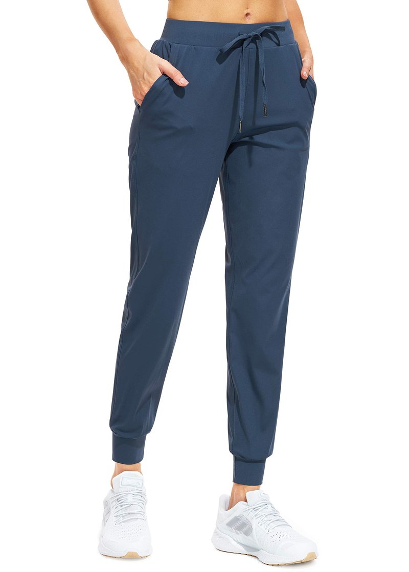 Libin Joggers for Women Petite/Regular/Tall Dance Sweatpants Athletic Workout Tapered Lounge Casual Teacher Pants for Running Yoga Cloths, Navy Blue M