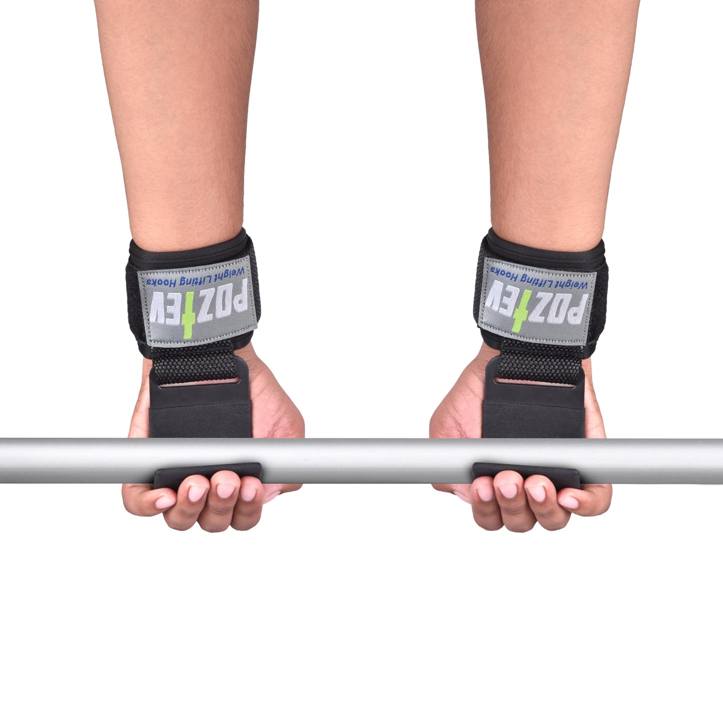 Weight Lifting Hooks (PAIR) - Padded Wrist Wraps - Hand Grips Deadlift Straps for Men and Women - Grip Support for Bodybuilding Heavy Gym Workout - Ideal for Deadlifts, Powerlifting, Shrugs, Pull-Ups