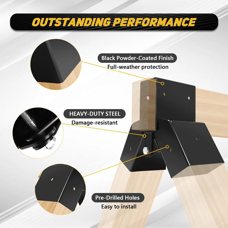 Heavy Duty 2x4 Target Stand Brackets - Adjustable Steel Hanger for A-Frame Swing Sets | 2 Pcs