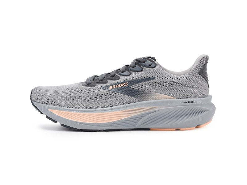 Brooks Women's Ghost 17 Alloy/Blackened Pearl/Peach 5 Medium