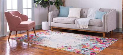 Unique Loom Chromatic Collection Area Rug - Joyous (7' 1" x 10' Rectangle Multi/Blue)