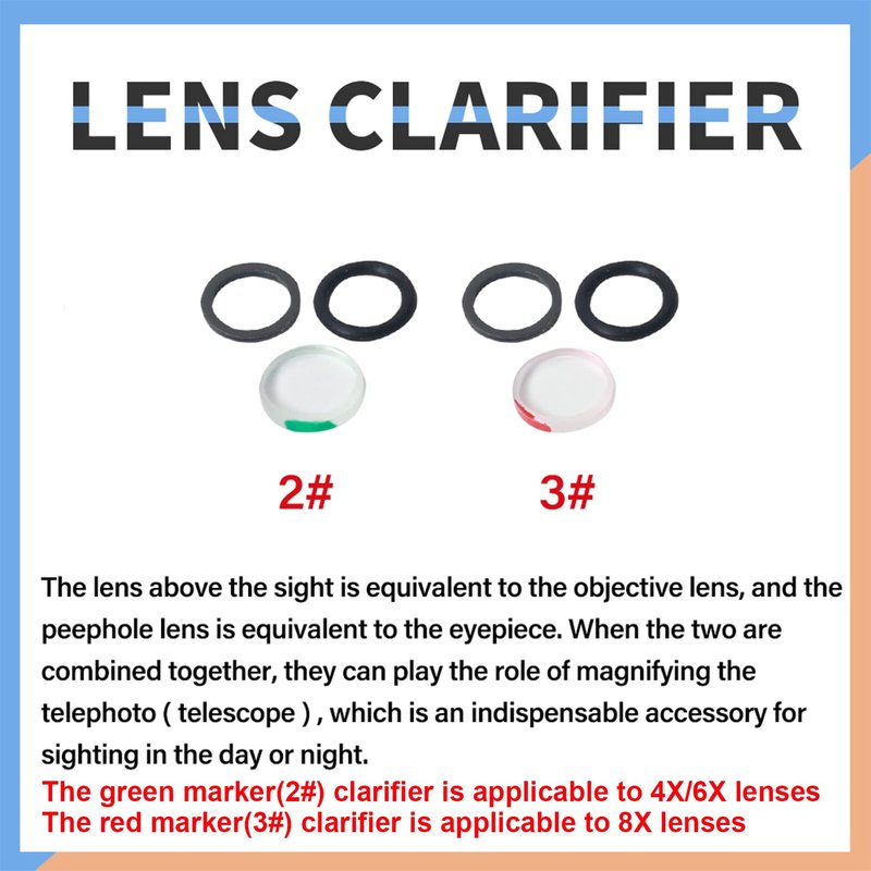 SOPOGER Archery 37/45 Hooed Degree Peep Sight Kit 6X 8X Clarifier and 5 Size Aperture Inner Core Lens Bow Hunting Accessory Peep Sight for Compound Bow with Bow Serving String (Red, 37 Degree 8X)