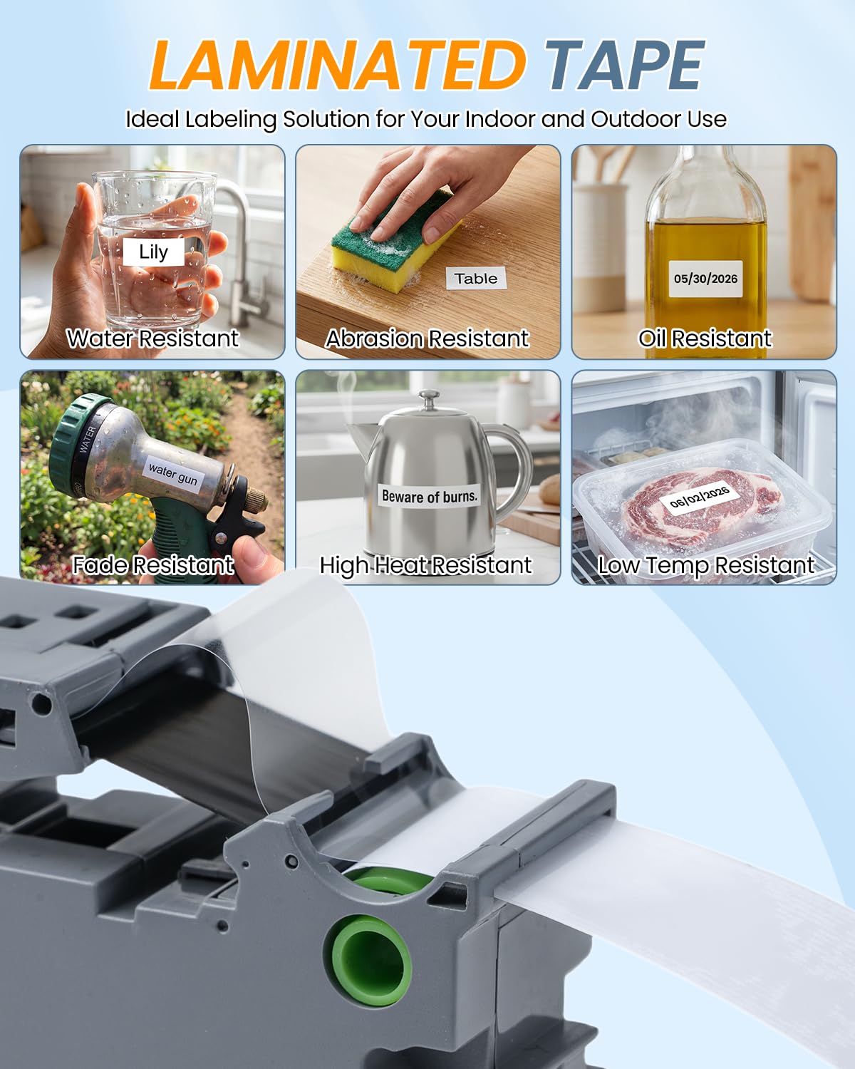 TZe-251 TZe251 Replacement for Brother P Touch Label Maker Tape 24mm TZe TZ Tape 24mm 0.94 Inch Laminated Black on White, Compatible with Brother PT-D600 PT-D610BT PT-P700, PT-P710BT PT-P910BT, 4-Pack
