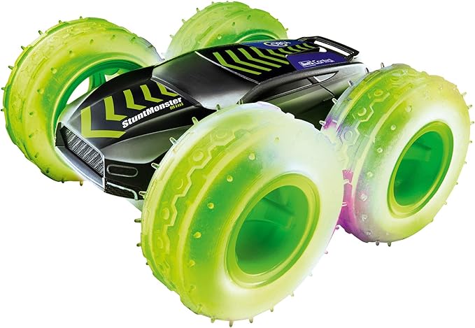 Revell Control 23509 RC Car Stunt Monster 1080 Mini 2.4GHz 4WD 4WD with Rollover Function Reversible tire with LED Remote Controlled car 24cm