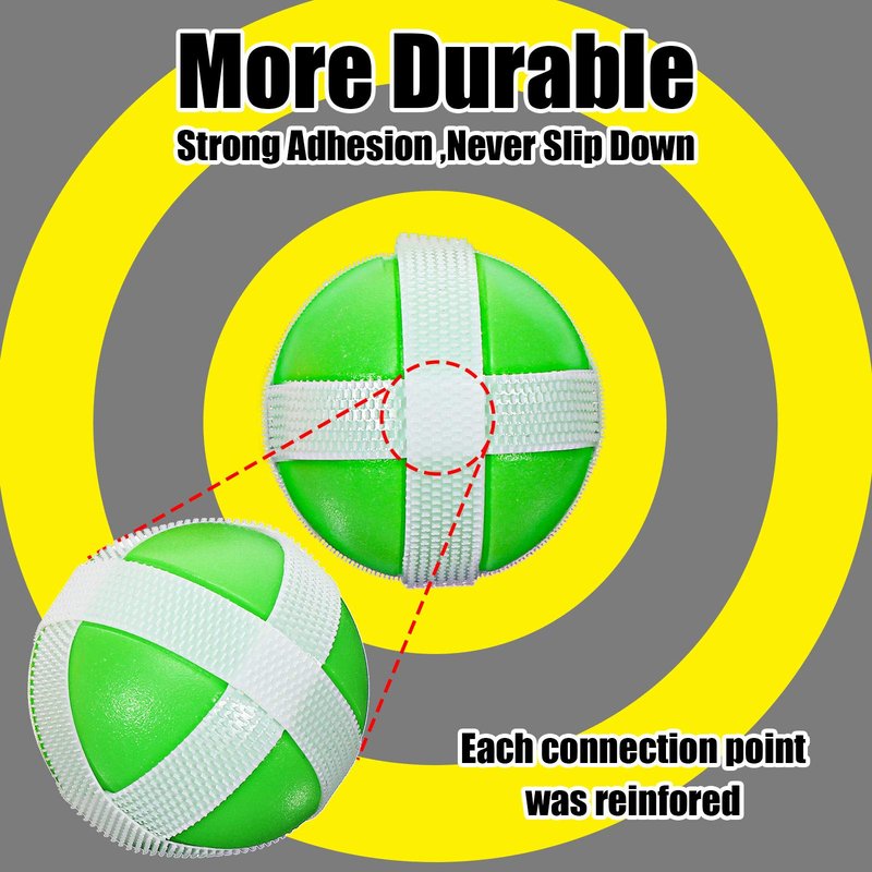 Skylety 20 Pieces Sticky Balls for Fabric Dart Board, Dart Hook and Loop Safe Sport Balls Darts Accessories for Indoor and Outdoor Party(1.34 Inch,Red, Blue, Green, Orange)