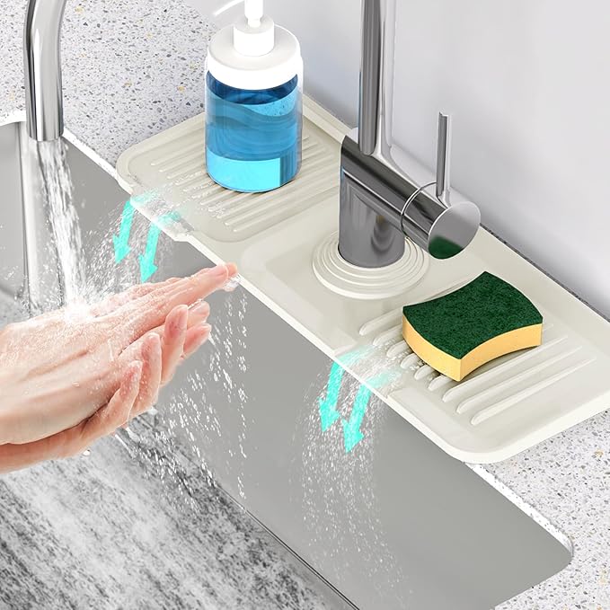 14.6 inch Faucet Mat for Kitchen Sink Faucet Mat Kitchen Sink Splash Guard