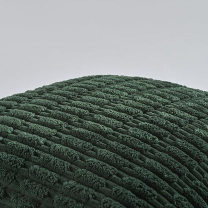 Fancy Homi 1 Pack Hunter Green Long Lumbar Body Decorative Throw Pillow Covers 20x54 Inch for Bed Couch Bedroom Bench, Soft Corduroy Rectangle Solid Forest Green Pillow Case 50x137 cm
