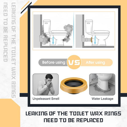 Marsui 20 Pack Toilet Wax Ring Thick Toilet Bowl Wax Ring Gasket for 3-inch/4-inch Waste Line - Gas, Odor and Watertight Seal
