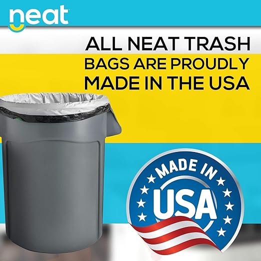 Neat Tall Kitchen 13 Gallon Drawstring Trash Bags
