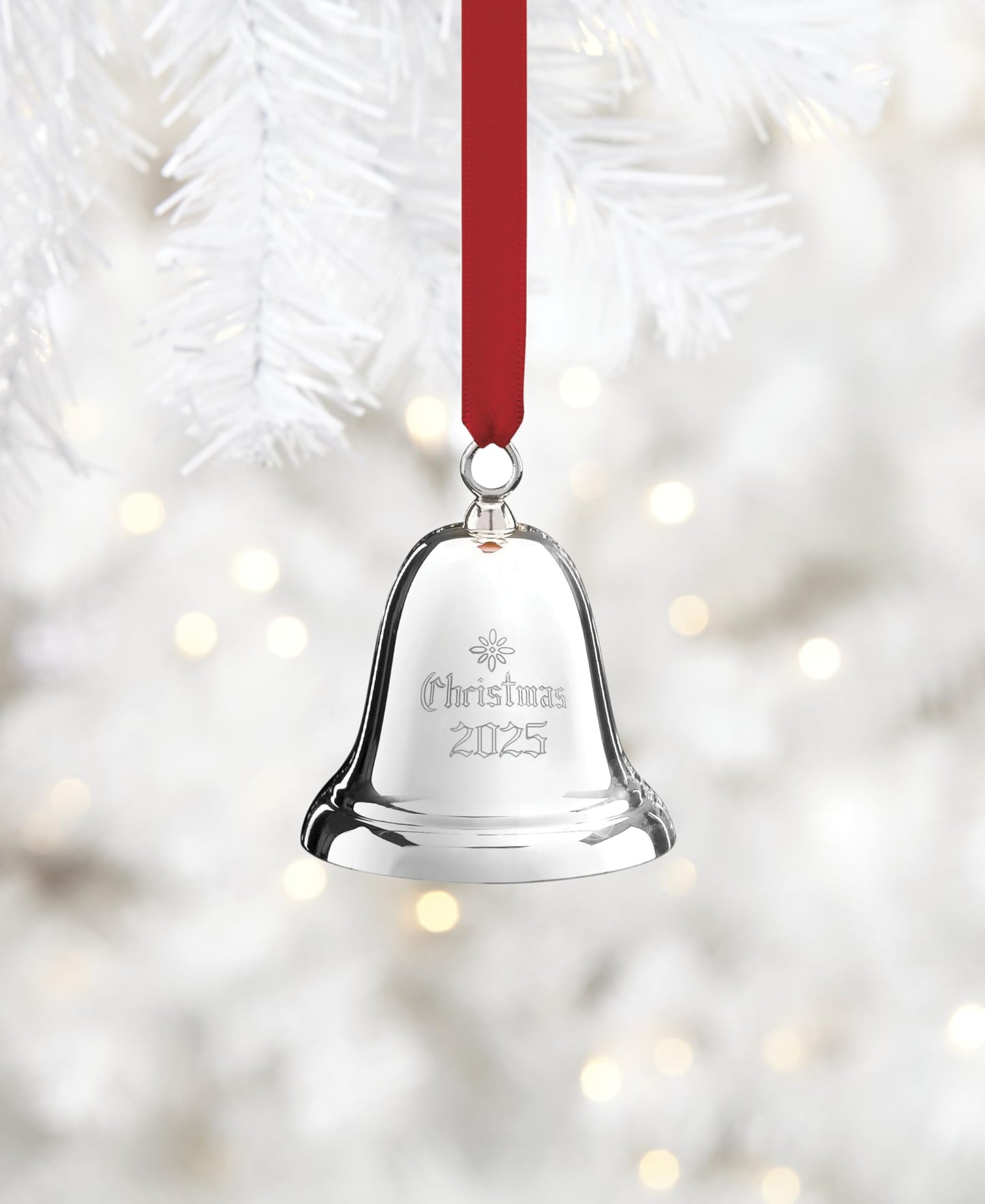 Reed and Barton 897581 2025 Annual Christmas Bell Sterling Silver Ornament, 41st Edition, Christmas, Holiday Decorations
