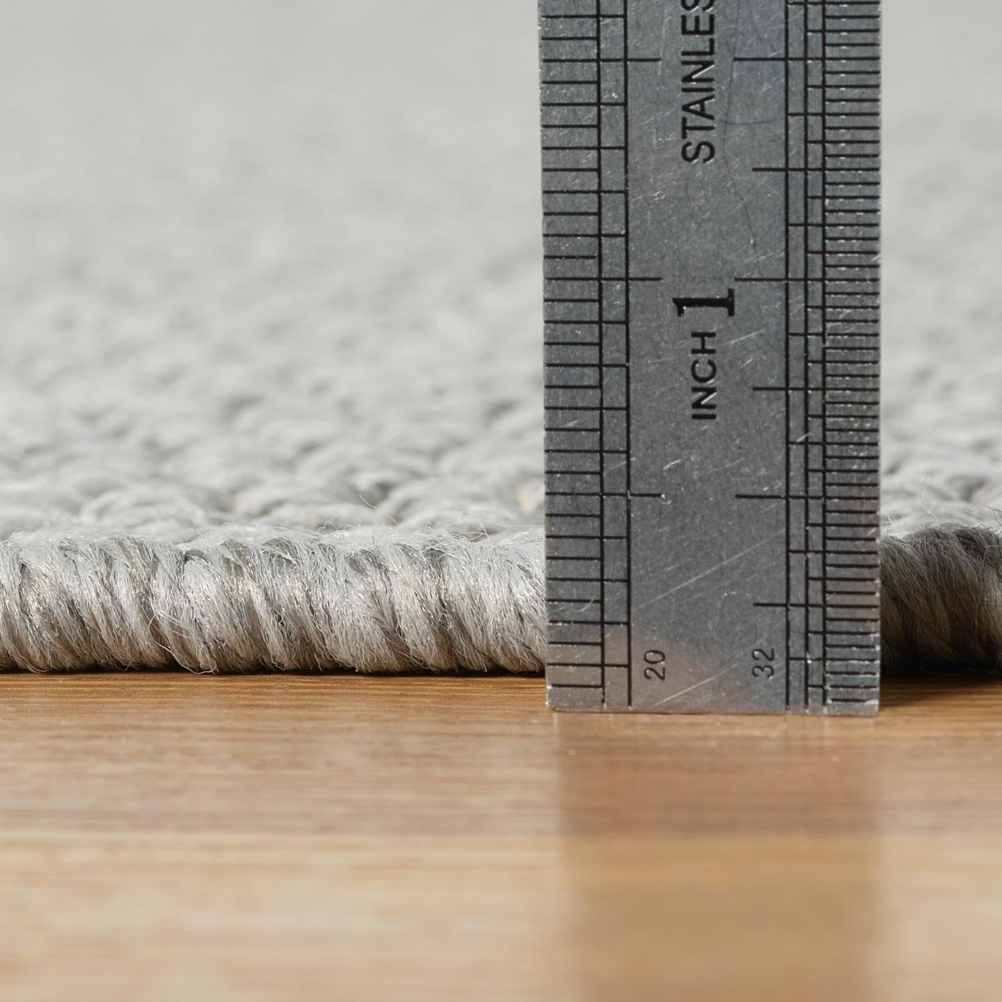 LUXE WEAVERS Modern Farmhouse Textured Area Rug, Neutral Carpet, Gray 5x7