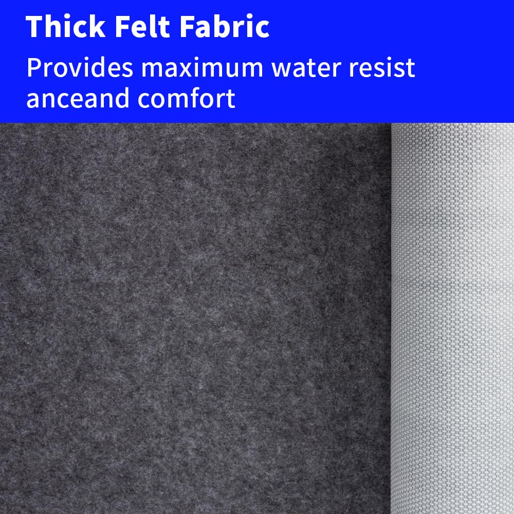 Waterproof Non-Slip Rug Pad 5x7 for Large Area Rugs Durable Felt Floor Protection pad for All Floors, Suitable for Cutting. Rug Pads Keep Rugs in Place and Provide Cushioning