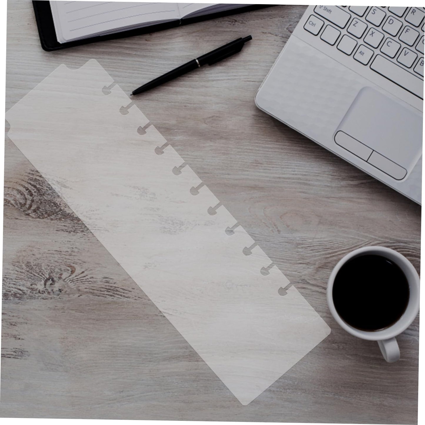 AUTSUPPL 5pcs Plastic Tab Dividers Snap Bookmarks for Spiral Planner Notebook Dividers Aesthetic Binder Separators Portable Organization Tools for Office School